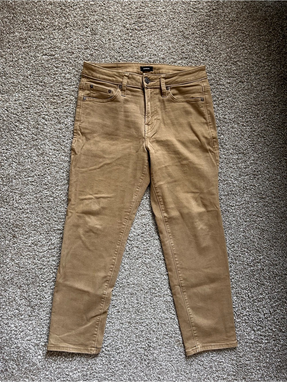 Express Men's Skinny Jeans in Tan